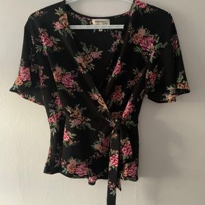 Monteau Floral Tie Top